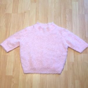 T/O Ballet Pink Short Sleeve Sweater